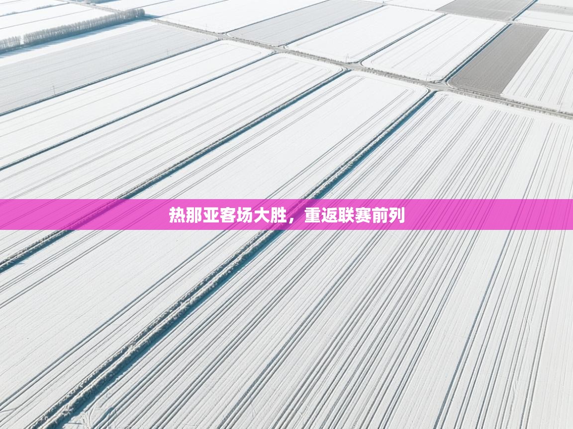 热那亚客场大胜，重返联赛前列  第2张