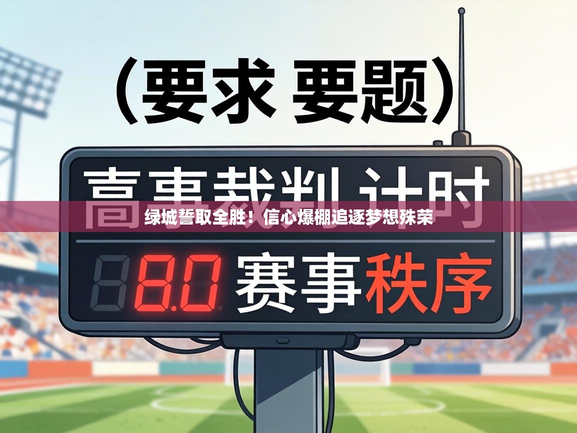 绿城誓取全胜！信心爆棚追逐梦想殊荣  第1张